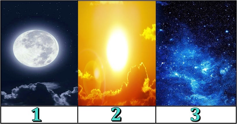 Izaberi Mesec, Sunce, Zvezde i saznaj sta ce ti doneti tvoj izbor!Jedna slika je znak VELIKE SRECE!
